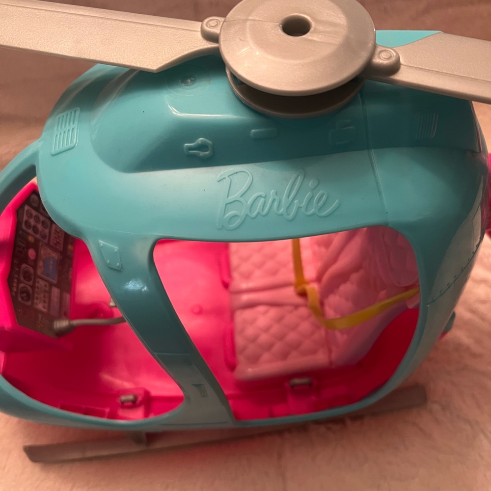 💕 Mattel Barbie Dreamhouse Adventures Pink & Blue Helicopter - Picture 14 of 16